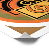 Cercles géométriques Art Déco Pochoir Jazz vintage (Coin)