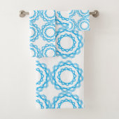 Cercles géométriques bleus Motif (En situation)