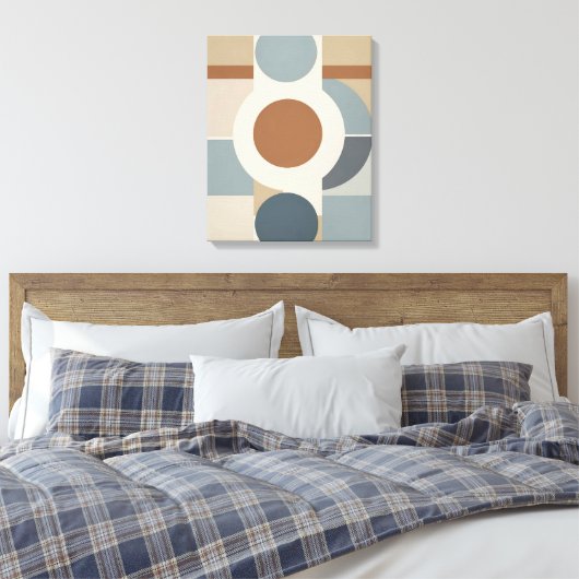 Cercles géométriques Canvas Abstrait Art mural mod (Insitu(Chambre))