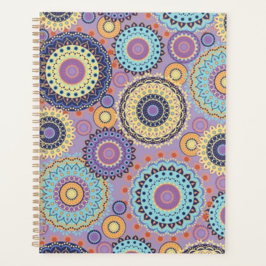 Cercles géométriques colorés modernes Motif (Devant)