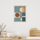 Cercles géométriques modernes et art mural Carré (Cuisine)