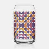 Cercles géométriques rétro peuvent verre | Mi-sièc (Verso)