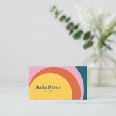 Cercles Girls Retro Carte de visite féminin (Debout devant)