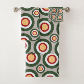Cercles gris vert Motif minimal (En situation)