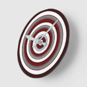 Cercles hypnotiques Horloge ronde (Angle)