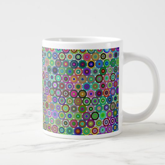 Cercles imbriqués Mug 20oz (Droite)