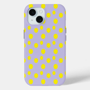 Cercles jaunes sur motif pourpre