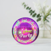 Cercles lumineux et étoiles Invitations de fête d' (Debout devant)