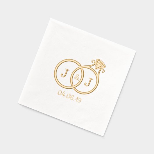 Cercles Mariages Monogrammes Chics (Gauche)