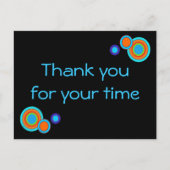 Cercles merci carte postale (Devant)