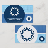 Cercles modernes Carte de visite (Devant / Derrière)