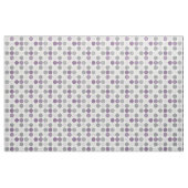Cercles modernes Points Blanc Gris Plum Tissu (Yard)