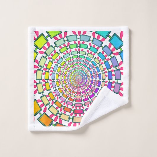 CERCLES MULTICOLORES (Gant de toilette)