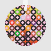 Cercles multicolores cool et trèfles roses (dos)