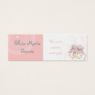 Cercles 'n Booties, Baby Girl Shower Invitation