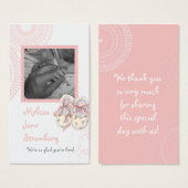 Cercles 'n Booties, Baby Girl Shower Invitation (Devant & derrière)