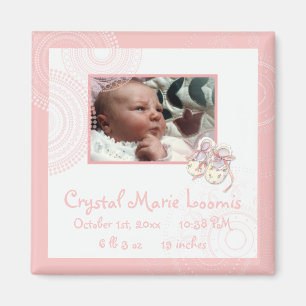 Cercles 'n Booties, Baby Magnet Faire-part de nais