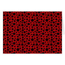 Cercles noirs avec rouge foncé