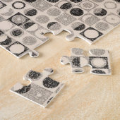 Cercles noirs Brown Jigsaw Puzzle Daisy (Côté)