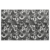 Cercles noirs et blancs Tissu Abstrait 2 (Fat Quarter)