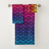 Cercles noirs tendance sur Rainbow Arrière - plan  (En situation)