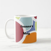 Cercles personnalisés de tasse de café les rétros (Gauche)