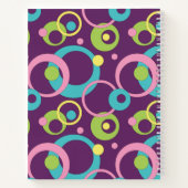 Cercles pourpres Funky Carnet spiral (Dos)