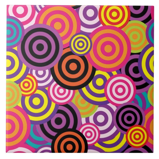 cercles psychédéliques carreaux céramique (Devant)