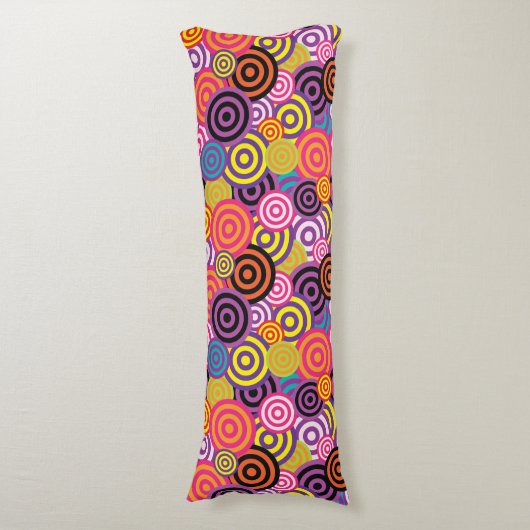 cercles psychédéliques coussin du corps (devant Vertical)