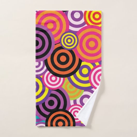 cercles psychédéliques ensemble de serviettes de b (Serviette à main)