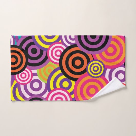 cercles psychédéliques ensemble de serviettes de b (Serviette à main)