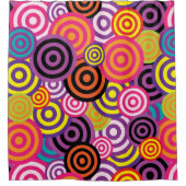 cercles psychédéliques rideau de douche (Devant)