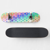 Cercles rétro colorés Skateboard (Horz)
