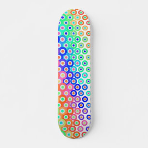 Cercles rétro colorés Skateboard