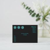 Cercles ronds Carte de visite (Debout devant)