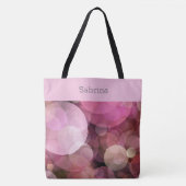 Cercles rose chic Sac fourre-tout monogramme (Devant)
