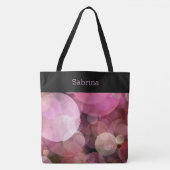 Cercles rose chic Sac fourre-tout monogramme (Devant)