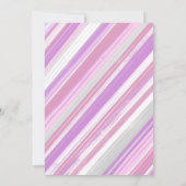 Cercles roses Invitation fille d'anniversaire (Dos)