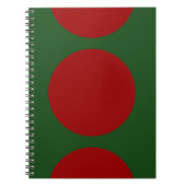 Cercles rouges sur Carnet vert (Devant)