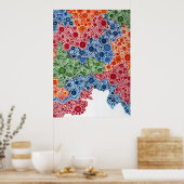 Cercles Spherescape Peinture Imprimer Poster Art (Cuisine)