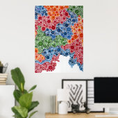 Cercles Spherescape Peinture Imprimer Poster Art (Bureau à domicile)