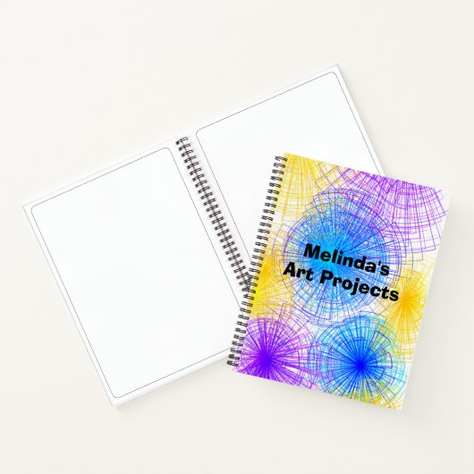 Cercles spiraux colorés Carnets (Intérieur)