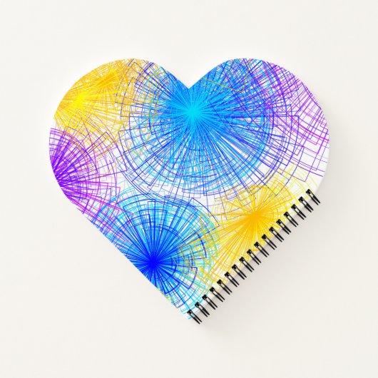 Cercles spiraux colorés Carnets cardiaques (Dos)