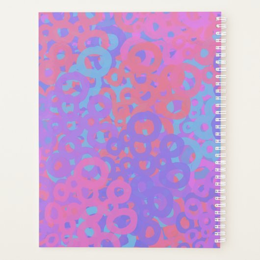 Cercles superposés multicolores avec texte (Dos)