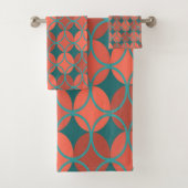 Cercles sur cercles - Orange, Turquoise (En situation)