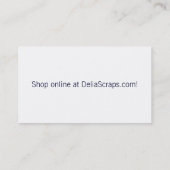 Cercles sur les cartes de visite bleus (Dos)