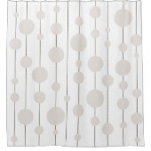 Cercles sur lignes pointillées Douche rideau (Devant)