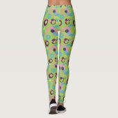 Cercles verts funky Leggings (Dos)