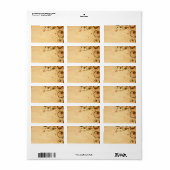 Cercles vintages Étiquette (Feuille entière)