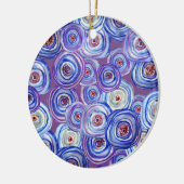 Cercles violets ornement décoratif (Gauche)